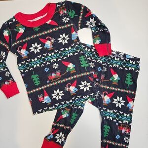 Hanna Andersson Gnome Holiday Print, 2piece Pajamas, Size 80, 18-24 Months